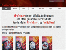 Tablet Screenshot of firelineshields.com